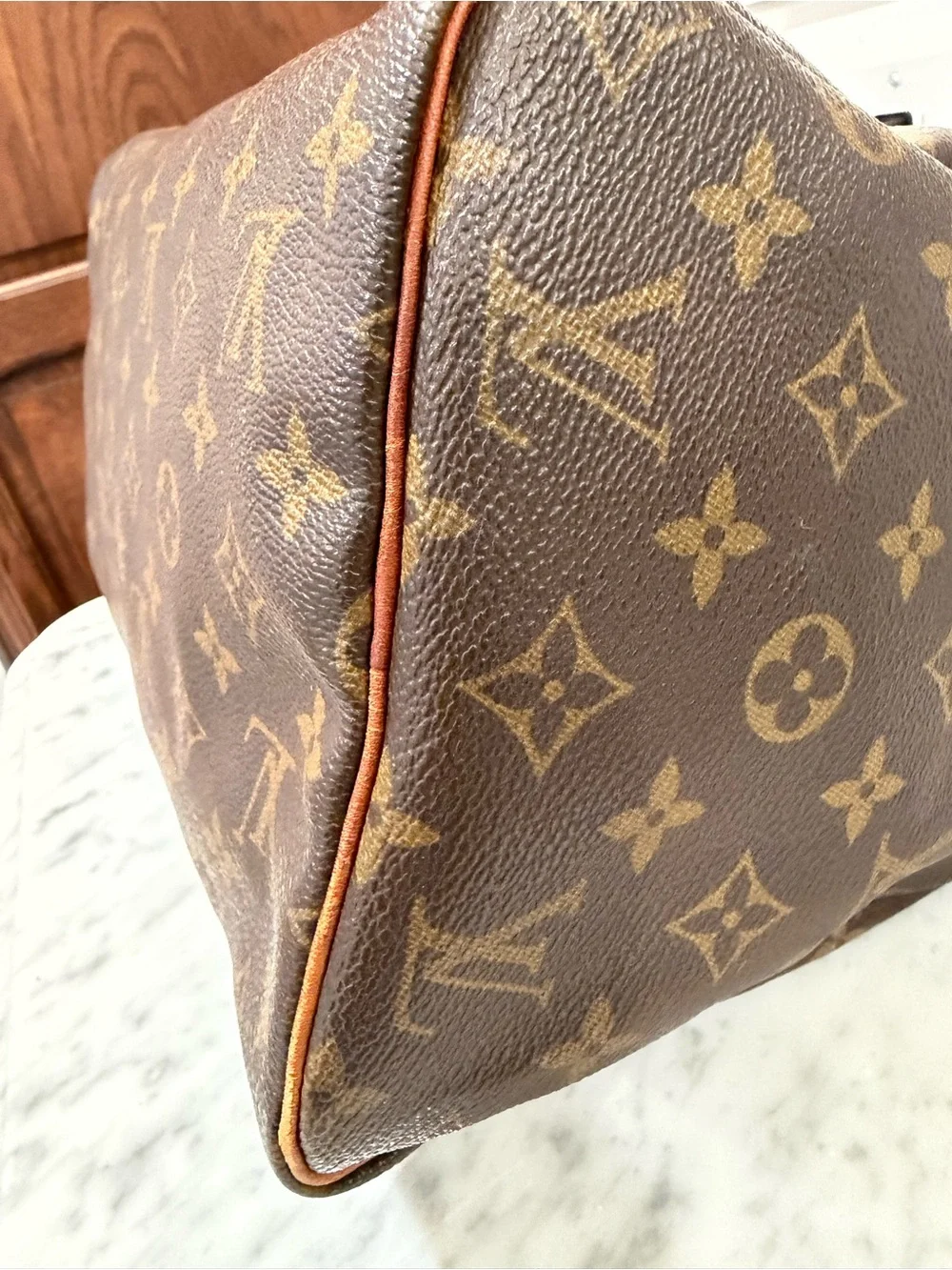 Louis Vuitton Brown Monogram Speedy 25